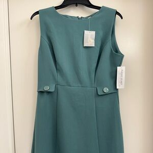 New York & Company Teal Midi Dress